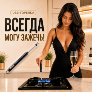 USB-зажигалка электронная (плазменная)  Almart,  универсальная